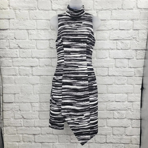 KEEPSAKE Women's Size XS Painted Stripe Subtract Dress NEW - Picture 2 of 14